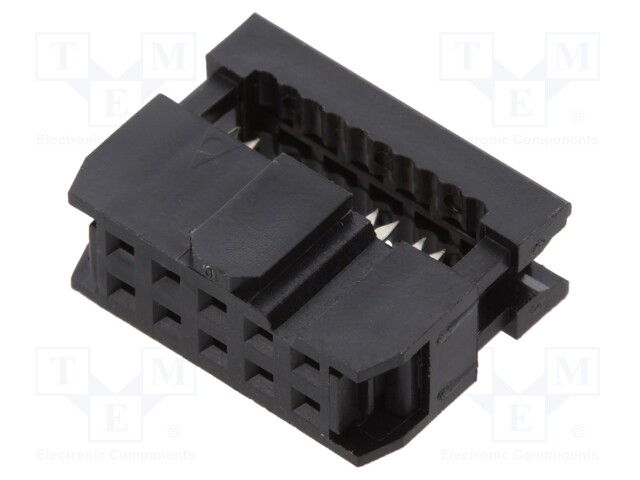 LIITIN: IDC - PISTOKE - NAARAS - PIN: 10 - IDC - - 2,54MM - 2X5 - IDC liittimet - FCS-C1-10-G - 1