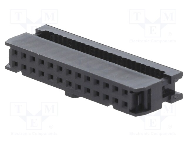 LIITIN: IDC - PISTOKE - NAARAS - PIN: 26 - IDC - - 2,54MM - 2X13 - IDC liittimet - FCS-C1-26-G - 1
