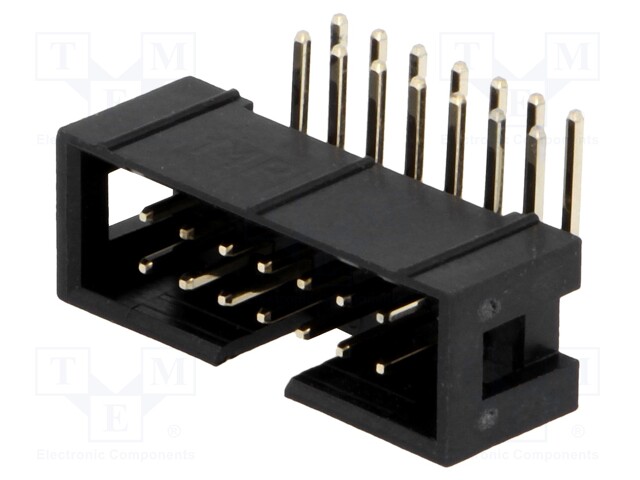 LIITIN: IDC - PISTORASIA - UROS - PIN: 14 - 90° KULMA - THT - 2,54MM - IDC liittimet - ZL231-14KG - 1