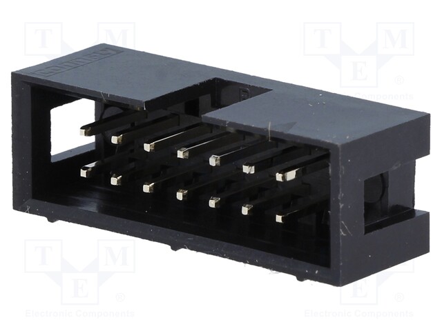 LIITIN: IDC - PISTORASIA - UROS - PIN: 14 - SUORA - THT - 2,54MM - 2X7 - IDC liittimet - ZL231-14PG - 1