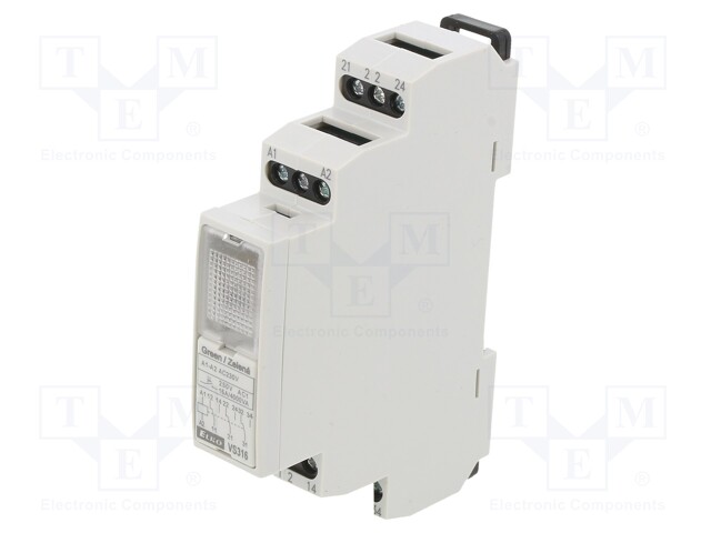 RELE: ASENNUS-MONOSTABIILI - 3PDT - UKYTK: MAX.250VAC - 16A - IP20 - Asennusreleet - VS316230V-G - 1