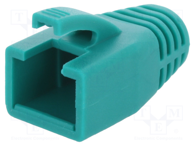 RJ45 LIITTIMEN SUOJAUS - 8MM - VIHREÄ - RJ liittimet - LOG-MP0035G - 1