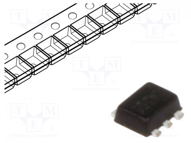 SUODATIN: DIGITAALINEN - LINE TERMINATOR - LOWPASS,EMI - SOT563 - Suodattimet - mikropiirit - NUF2042XV6T1G - 1