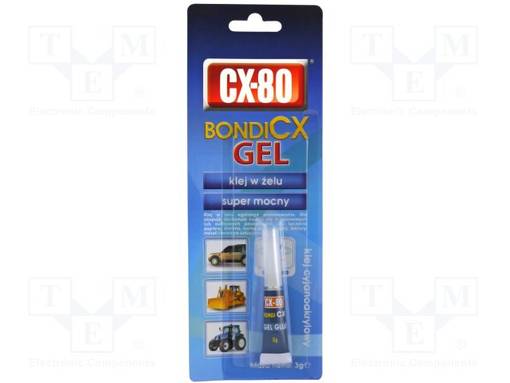 SYANOAKRYLAATTILIIMA - GEELI - TUUBI - 3G - SIGNAALISANA: VAROITUS - Liimat - BONDICX-GEL3G - 1