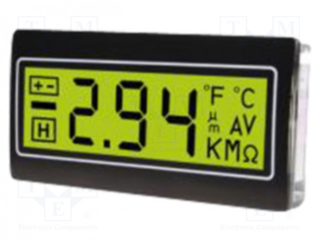 VOLTTIMITTARI - DIGITAALINEN,ASENNUS--200÷200MV - PANEELIASENNETTAVA - Digitaaliset paneelimittarit - DPM962-TG - 1