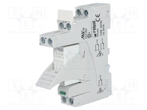 RELE: LIITÄNTÄ - DPDT - UKELAN: 230VAC - 8A - 8A/230VAC - 8A/24VDC - PI84 - Elektromagneettiset relesarjat - PI84-230AC-M93G - 1