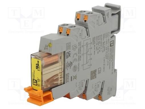 RELE: LIITÄNTÄ - DPDT - UKELAN: 24VDC - 6A - 6A/250VAC - 6A/250VDC - Elektromagneettiset relesarjat - PLC-RPT-242X21FG - 1