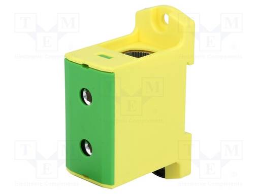 LIITIN: KISKO-320A - 690V - RUUVI TERMINAALI - KELTA-VIHREÄ - W: 31MM - Kiskoliittimet - T021150.YG - 1