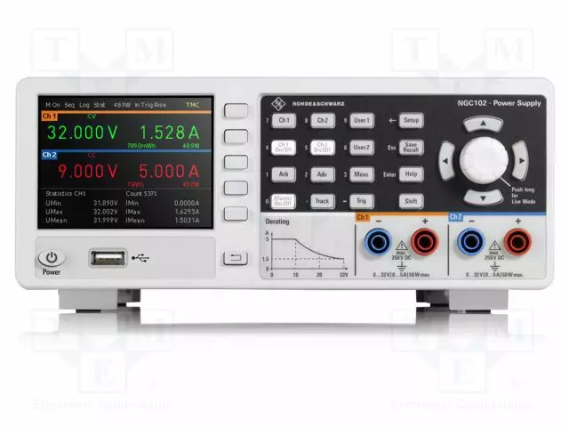 LABORATORY POWER SUPPLY: PROGRAMMABLE - MULTI-CHANNEL - CH: 2 - 0÷5A - Laboratorioteholähteet - NGC102-G - 1