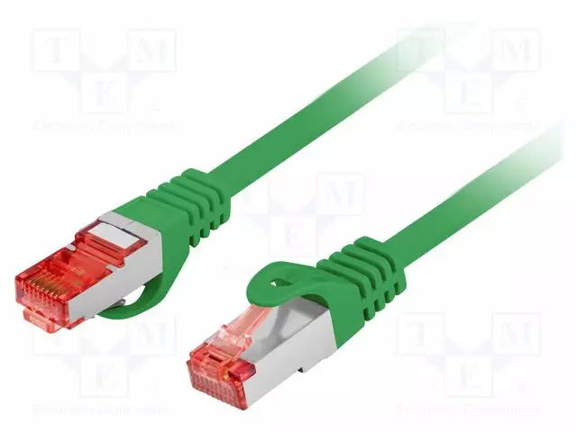 PATCH KAAPELI - S/FTP - CAT: 6 - RJ45-PISTOKE,MOLEMMIN PUOLIN - LANKA - CU - RJ45 Ethernet kaapelit - PCF6-10CU-2000-G - 1
