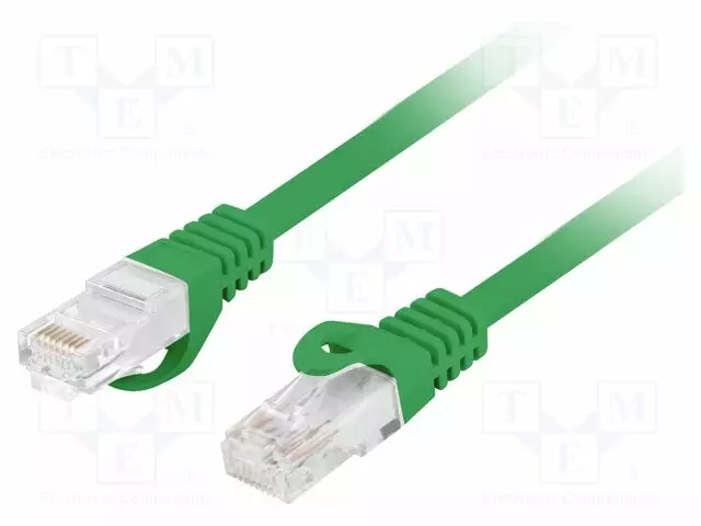 PATCH KAAPELI - U/UTP - CAT: 6 - RJ45-PISTOKE,MOLEMMIN PUOLIN - LANKA - CU - RJ45 Ethernet kaapelit - PCU6-10CU-0200-G - 1