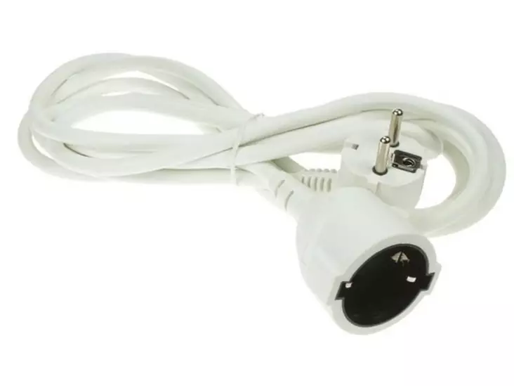 EXTENSION CABLE 5M - WHITE - Jatkojohdot ja -haaroittimet - EC05-G - 1