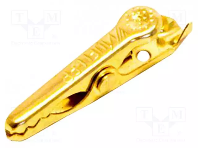 HAUENLEUKA - 5A - LEVITYSALUE: MAX.4,8MM - KOK.PIT: 28MM - KULLATTU - Krokotiili klipsit - BU-30G - 1