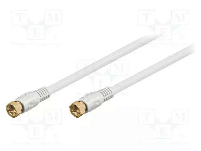 KAAPELI - 7,5M - F PISTOKE,MOLEMMIN PUOLIN - SUOJATTU JOHTO - 75OHM - Antennijohdot - BKF-0750G - 1