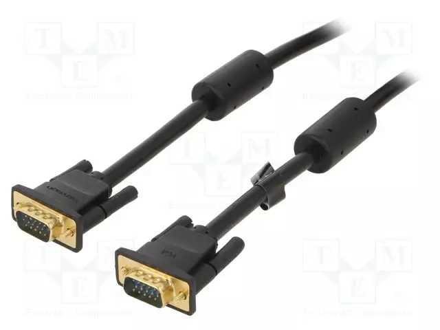 KAAPELI - D-SUB 15PIN HD-PISTOKE,MOLEMMIN PUOLIN - TUPLASUOJATTU - HDMI, DVI, DisplayPort johdot - DAEBG - 1