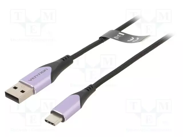 KAAPELI - USB 2.0 - USB A PISTOKE,USB C PISTOKE - NIKKELÖITY - 1,5M - USB kaapelit ja adapterit - CODVG - 1