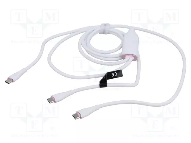 KAAPELI - USB 2.0 - USB C PISTOKE,USB C PISTOKE X2 - NIKKELÖITY - USB kaapelit ja adapterit - CTMWG - 1