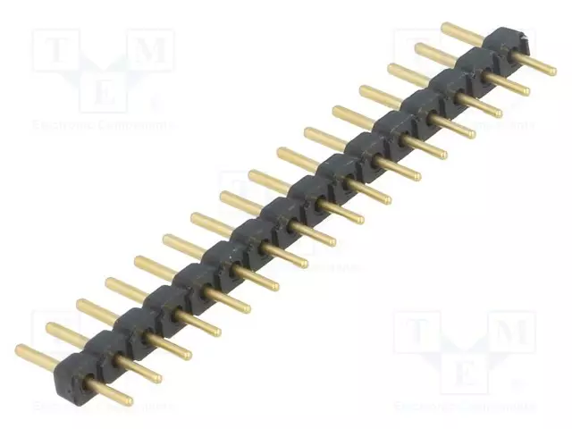 LIITIN: PIN - PIN-LIITIN - UROS - PIN: 16 - SUORA - 2,54MM - THT - 1X16 - Piikkirimaliittimet - SL7.16G - 1