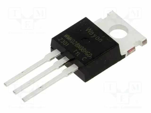 N-KANAVA MOSFET - UNI-POLAARINEN - 80V - 167A - IDM: 668A - 166,6W - Transistorit - WMK028N08HGD-CYG - 1