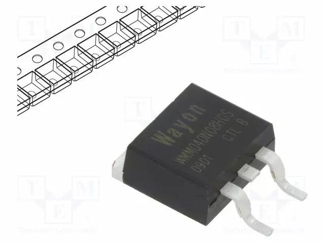 N-KANAVA MOSFET - UNI-POLAARINEN - 80V - 180A - IDM: 720A - 227,3W - Transistorit - WMM040N08HGS-CYG - 1