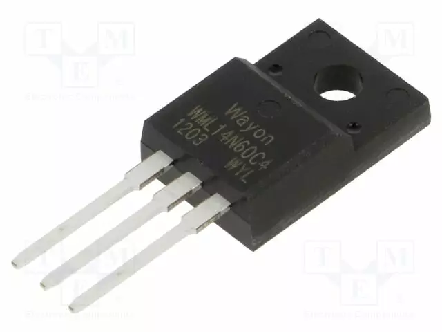 N-KANAVA MOSFET - WMOS™ C4 - UNI-POLAARINEN - 600V - 6A - IDM: 26A - Transistorit - WML14N60C4-CYG - 1