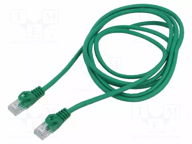 PATCH KAAPELI - U/UTP - CAT: 5E - RJ45-PISTOKE,MOLEMMIN PUOLIN - LANKA - RJ45 Ethernet kaapelit - PCU5-20CC-0200-G - 1