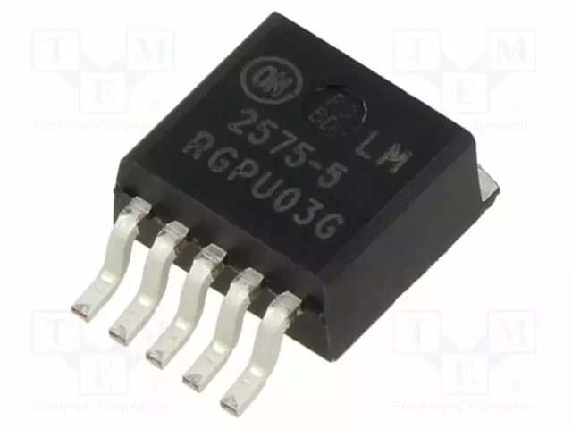 PMIC - DC/DC MUUNNIN - D2PAK-5 - SMD - TUUBI - Jännitesäätimet - DC/DC piirit - LM2575D2T-5G - 1
