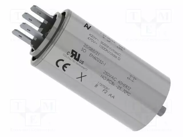 POLYPROPYLEENIKONDENSAATTORI - 1,5UF - 470VAC - ±5% - C27 - THT - Moottorikondensaattorit - 274ACF4150LF0J-YAG - 1