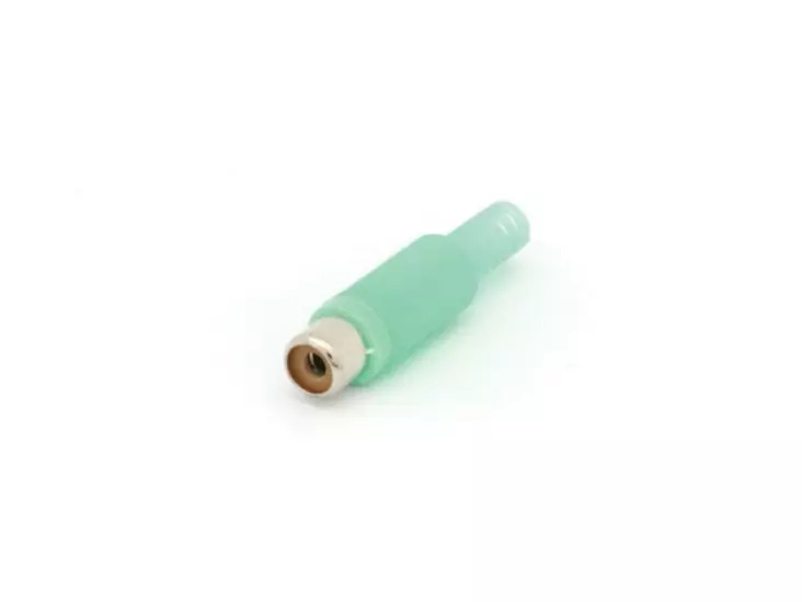 RCA PLUG FEMALE GREEN, Ø4mm - Plugit ja jakit - CA054G - 1