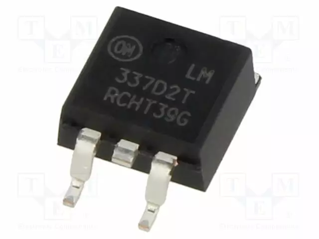 REGULAATTORI LINEAARINEN,SÄÄDELTY - -1,2÷37V - 0,4A - Regulaattorit kiinteällä jännitteellä - LM337D2TR4G - 1