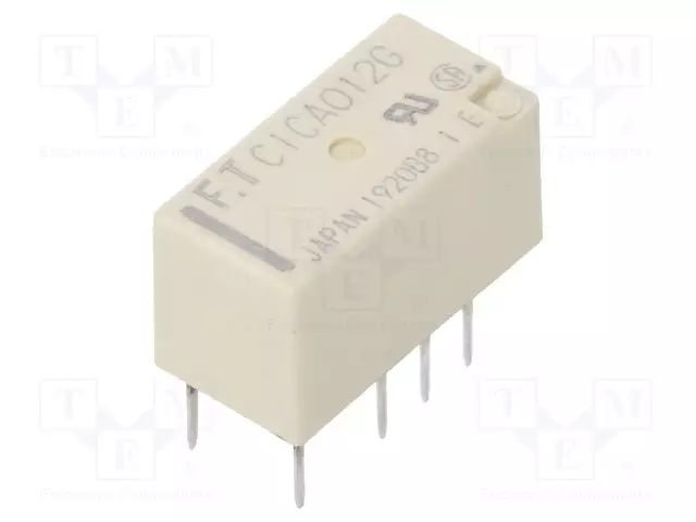 RELE - DPDT - UKELAN: 12VDC - 2A - 0,3A/125VAC - THT - Pienoisreleet - FTR-C1CA012G - 1