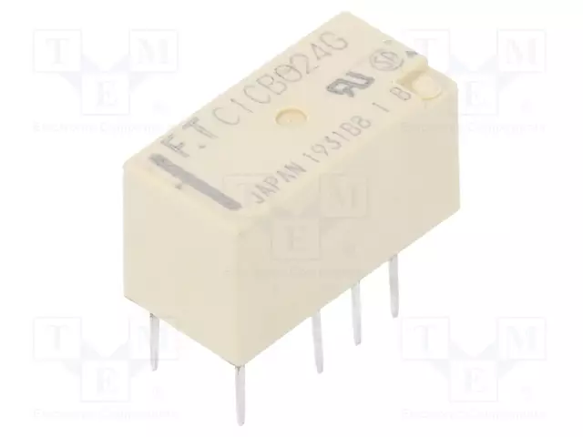RELE - DPDT - UKELAN: 24VDC - 2A - 0,3A/125VAC - THT - Pienoisreleet - FTR-C1CB024G - 1