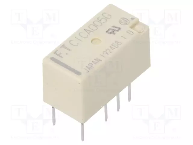 RELE - DPDT - UKELAN: 5VDC - 2A - 0,3A/125VAC - THT - Pienoisreleet - FTR-C1CA005G - 1