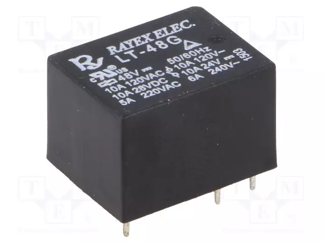 RELE - SPDT - UKELAN: 48VDC - 10A/120VAC - LT - PCB - Pienoisreleet - LT-48G - 1