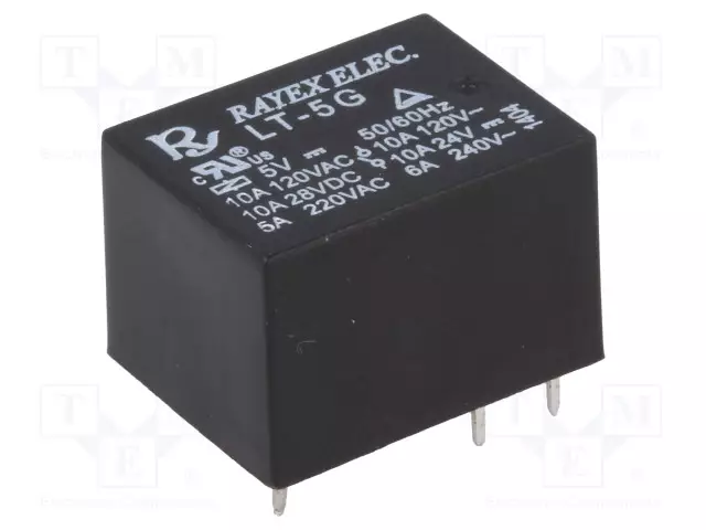 RELE - SPDT - UKELAN: 5VDC - IKOSKETINTEN MAX: 10A - Pienoisreleet - LT-05G - 1