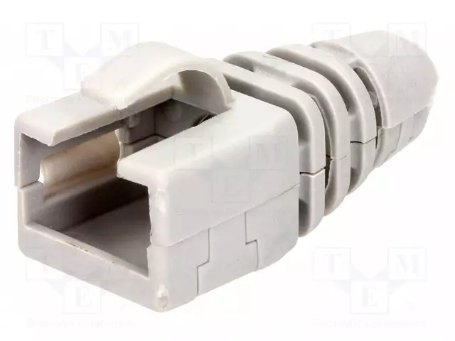 RJ45 LIITTIMEN SUOJAUS - VAALEANHARMAAA - RJ liittimet - MHRJ45SRB-RET-LG - 1