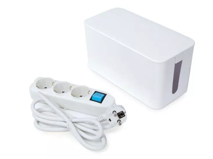 SOCKET OUTLET WITH CABLE ORGANIZER - 3 SOCKETS - SCHUKO - Jatkojohdot ja -haaroittimet - EB3WSWOG - 1