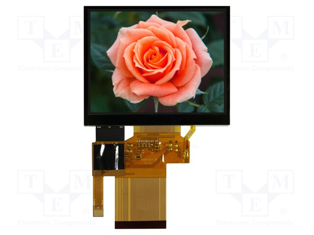 TFT NÄYTTÖ - 3,5" - 320X240 - VALAISTUS: LED - RGB - LIITÄNTÄ: 24BIT RGB - TFT-näytöt - RFC350X-AWH-DNG - 1