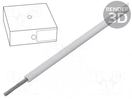 KYTKENTÄJOHTO - ÖLFLEX® HEAT 125 SC - 1X0,5MM2 - CU - VALKOINEN - Lämmönkestävät kaapelit - HEAT125SC-0.5WH - 1