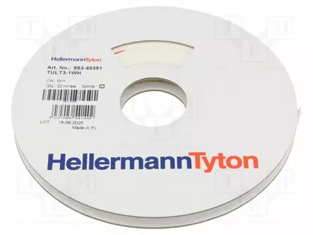 LÄMPÖKUTISTUVAT MERKIT - VALKOINEN - OHUTSEINÄINEN - Tarratulostimet ja merkitsijät - TULT3-1WH-WH - 2