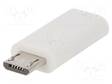 ADAPTERI - USB 2.0 - USB B MIKROPISTOKE,USB C RASIA - USB kaapelit ja adapterit - USB.C-MICRO-WH - 1
