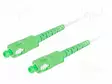 VALOKUITU PATCH-KAAPELI - SC/APC,MOLEMMIN PUOLIN 9/125UM - Patchcordit ja valokuitu-pigtailit - FO-SASASS31-0200WH - 1