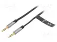 KAAPELI - JACK 3,5MM 3PIN PISTOKE,MOLEMMIN PUOLIN - 2M - MUSTA - Muut audio-videokaapelit - BAPHH - 1