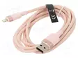 KAAPELI - USB 2.0 - APPLE LIGHTNING-PISTOKE,USB A PISTOKE - 2M - USB kaapelit ja adapterit - LANPH - 1