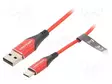 KAAPELI - USB 2.0 - USB A PISTOKE,USB C PISTOKE - NIKKELÖITY - 2M - USB kaapelit ja adapterit - CODRH - 1