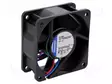 LAITETUULETIN - DC - 12VDC - 60X60X25MM - 56M3/H - 43DBA - KUULA - DC 12V tuulettimet - 612NHH - 1