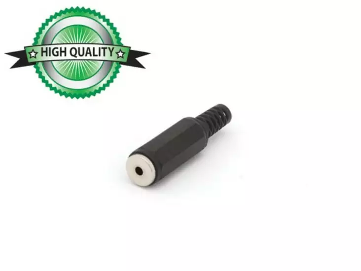 2,5mm MONOJATKO MUSTA - Plugit ja jakit - CA007H - 1