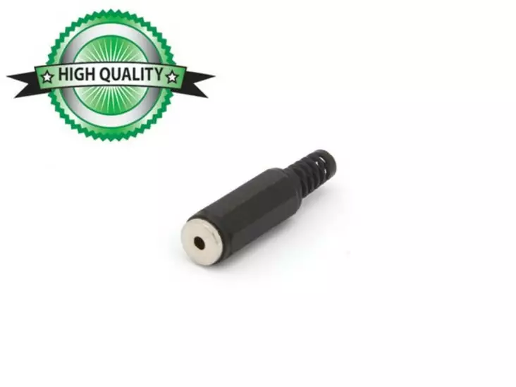 2,5mm STEREOJATKO MUSTA - Plugit ja jakit - CA008H - 1