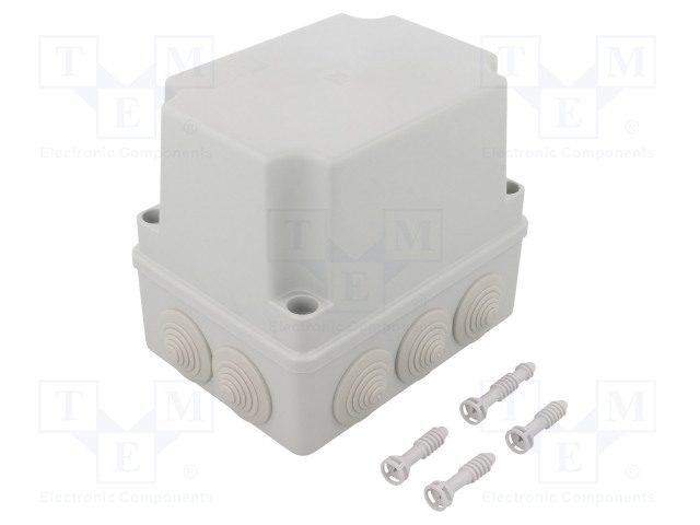 KYTKENTÄRASIA - X: 110MM - Y: 150MM - Z: 140MM - IP65 - HARMA - Kytkentärasiat - PW-S-BOX306H - 1