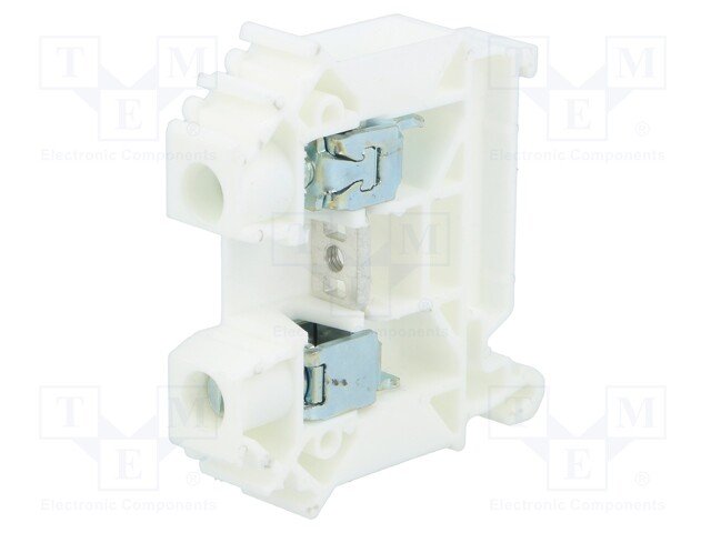 LIITIN: KISKO-0,5÷16MM2 - NAVAT: 1 - PURISTIMET: 2 - VALKOINEN - TS35 - Kiskoliittimet - ZUG-10-WH - 1